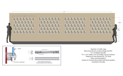 Patent Displays - Rail System - 132 Quantity